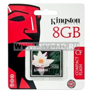 Флеш карты памяти kingston Compact Flash на 8 гигабайт оптом на myGad.RU