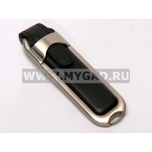 Флешки подарочные в интернет-магазине MG17212.BK.S.32gb на 32 Гб, кожа и металл, стильные, черные