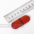 Красная капсулка флешка-брелок  015.R на 32 ГБ под нанесение логотипа вашей компании