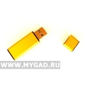 Флеш-накопитель под брендирование из металла (желтый)