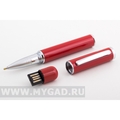Красная ручка флэшка MG17366.R.32gb с серебристой отделкой
