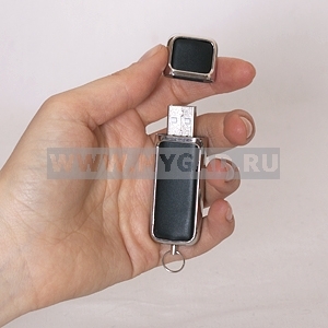USB флешка под логотип фирмы из кожи на 4гб