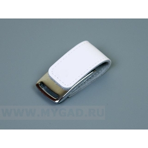 USB флеш-диск на 4 GB, белый, черный, красный, оранжевый, желтый, синий, зеленый, кожа, металл, MG17216.4gb с лого