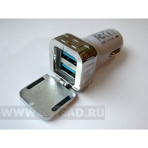 USB флеш-диск на , белый, металл, MG17СС-01.W