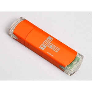 USB флеш-диск на 16 GB, оранжевый, алюминиевый корпус, пластиковые вставки, MG17014.O.16gb с лого