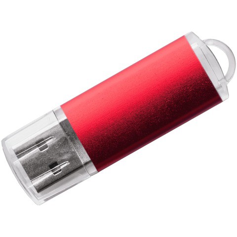 Красная флешка 32 гб, пластик и металл «ДАНИ»