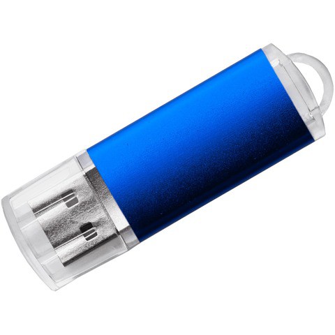 Флешка 32 ГБ синяя, пластик и металл «ДАНИ»