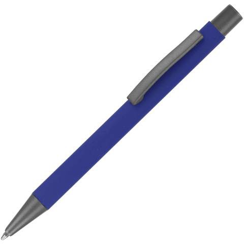 Ручка синяя, металл и soft-touch «МАКС-СОФТ-ТИТАН»