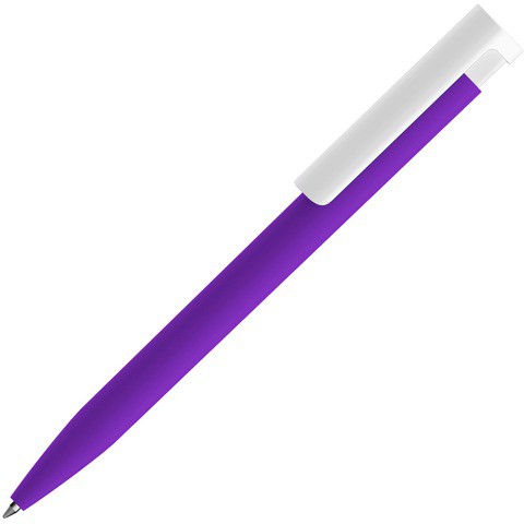 Ручка фиолетовая, пластик и soft-touch «КОНСУЛ-СОФТ»
