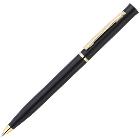 Ручка черная, пластик «ЕУРОПА-ГОЛД»