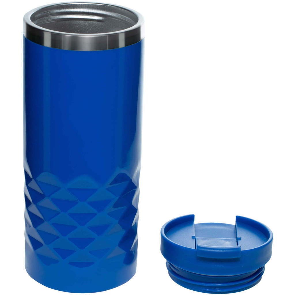 Изображение Синяя с синей крышкой термокружка 350мл., металл и пластик «НЕКСТ-КОЛОР»