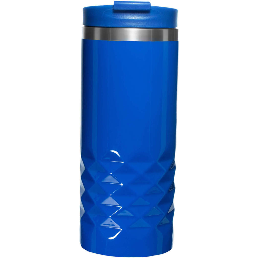 Фото Синяя с синей крышкой термокружка 350мл., металл и пластик «НЕКСТ-КОЛОР»
