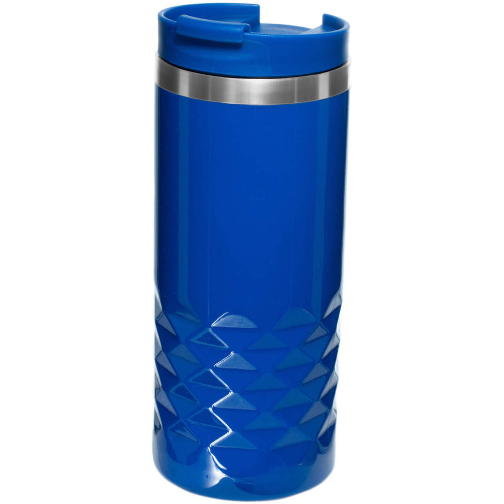 Схема Синяя с синей крышкой термокружка 350мл., металл и пластик «НЕКСТ-КОЛОР»