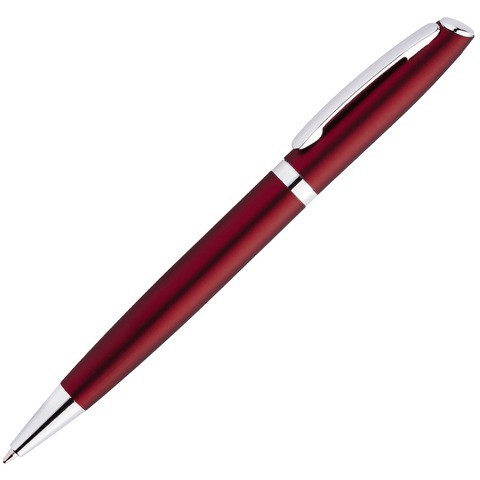 Темно-красная ручка, металл и soft-touch «ВЕСТА-СОФТ»