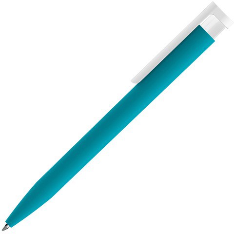 Бирюзовая ручка, пластик и soft-touch «КОНСУЛ-СОФТ»