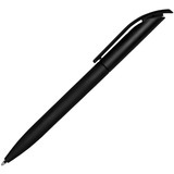 Ручка Черная полностью (глянцевый клип) черная полностью (глянцевый клип), пластик и soft-touch «ВИВАЛДИ-СОФТ» Фото