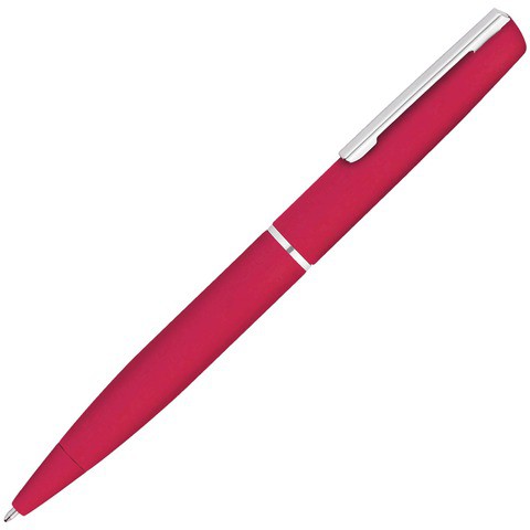 Ручка красная, металл и soft-touch «МЕЛВИН-СОФТ»