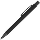 Ручка черная полностью, металл и soft-touch «МАКС-СОФТ-ТИТАН» Фото