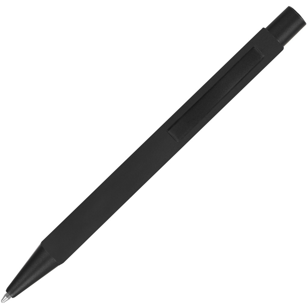 Макет Ручка черная полностью, металл и soft-touch «МАКС-СОФТ-ТИТАН»