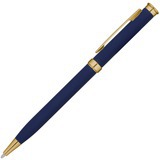 Темно-синяя ручка, металл и soft-touch «МЕТЕОР-СОФТ» Фотография
