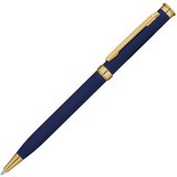 Темно-синяя ручка, металл и soft-touch «МЕТЕОР-СОФТ» Картинка