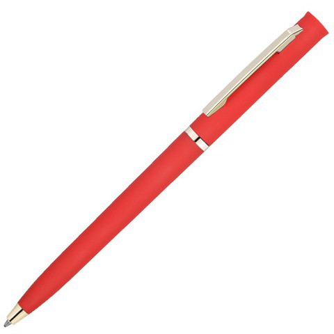 Красная ручка, пластик «ЕУРОПА-СОФТ-ГОЛД»